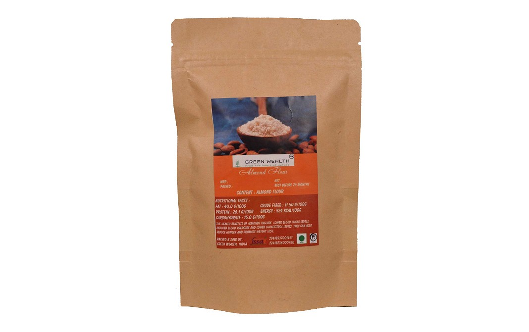 Green Wealth Almond Flour    Pack  400 grams